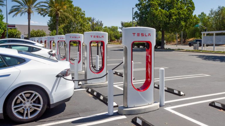 Tesla charging station