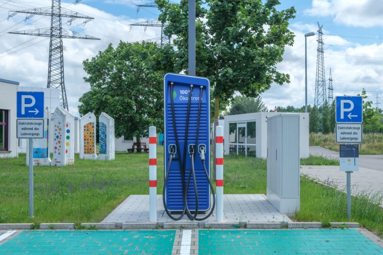 EV charging infrastructure in an urban setting