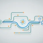 AI-optimized transit map highlights the fastest route while faded paths represent delays and saved travel time.