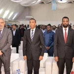 Prime Minister Hamza Abdi Barre and attendees at the IATA-BSP relaunch ceremony